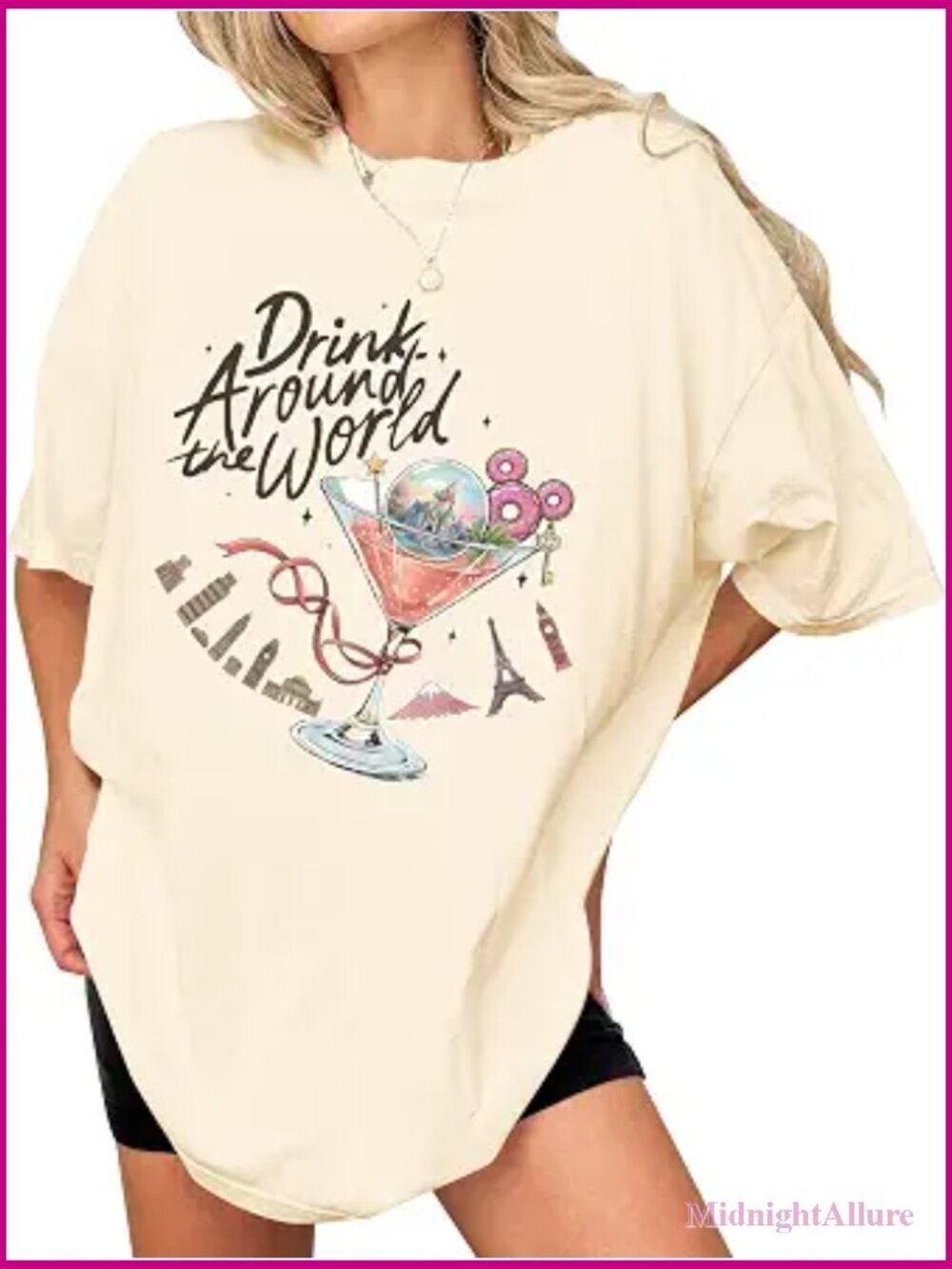 Magical Castle T-Shirt for Women - Whimsical Graphic Tee Casual Top